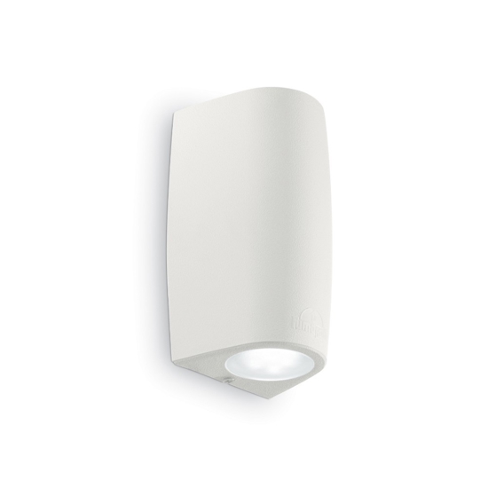 Keope ap2 applique da esterno bianco ideal lux bi-emissione
