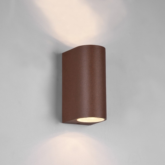 Applique per esterno corten moderna marrone