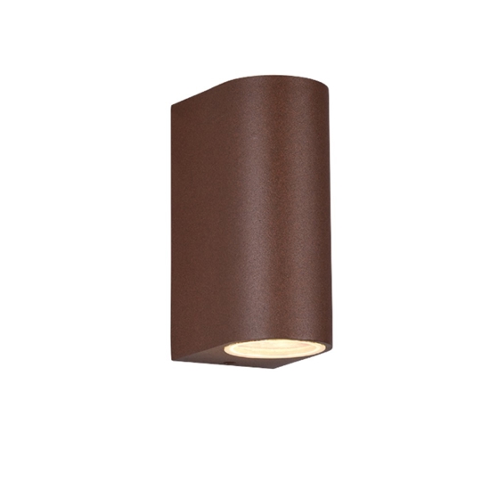 Applique per esterno corten moderna marrone