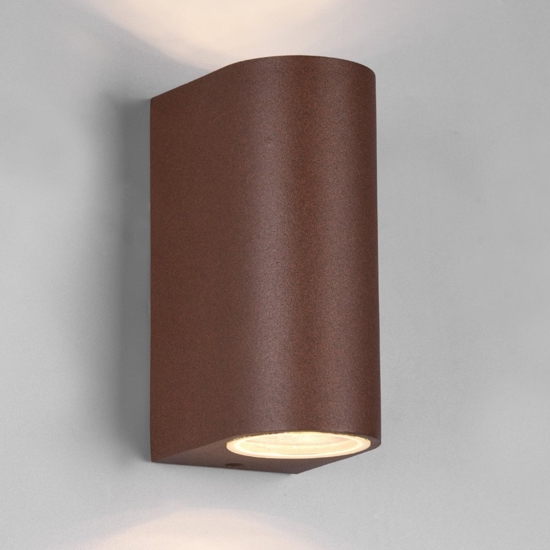 Applique per esterno corten moderna marrone