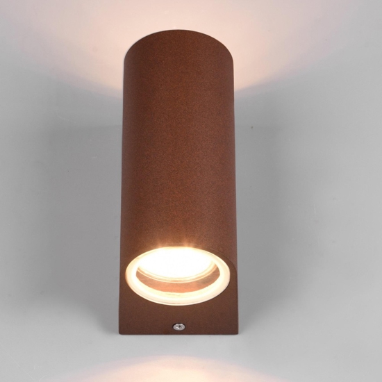 Applique per esterno corten moderna marrone