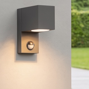 Applique con sensore di movimento per esterno moderna antracite