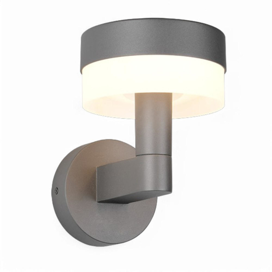 Applique per esterno ip54 led 8w 3000k grigio antracite