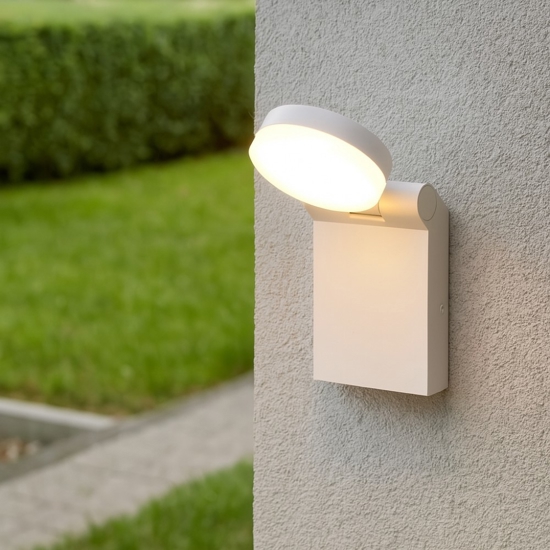 Applique bianco per esterni orientabile led 7w 2300k 3000k 4000k