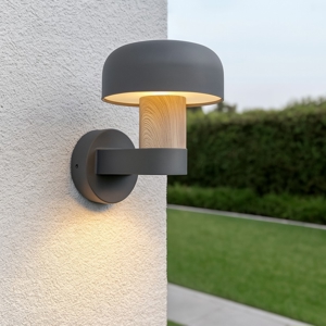 Applique per esterno ip54 h24 cm effetto legno