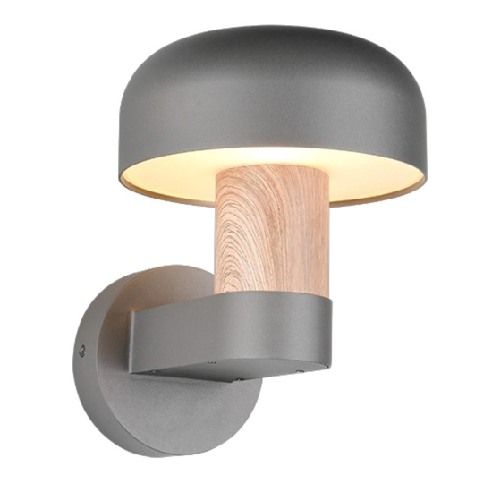 Applique per esterno ip54 h24 cm effetto legno