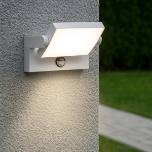 Swipe ap sensor ideal lux applique da esterno led 3000k  bianco con sensore