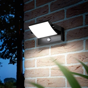 Ideal lux applique da esterno con sensore swipe ap sensor nero