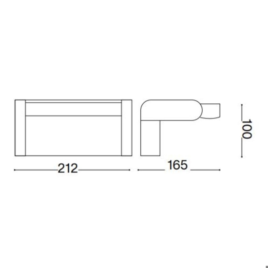 Swipe ap ideal lux applique da esterno ip54 marrone orientabile led 3000k