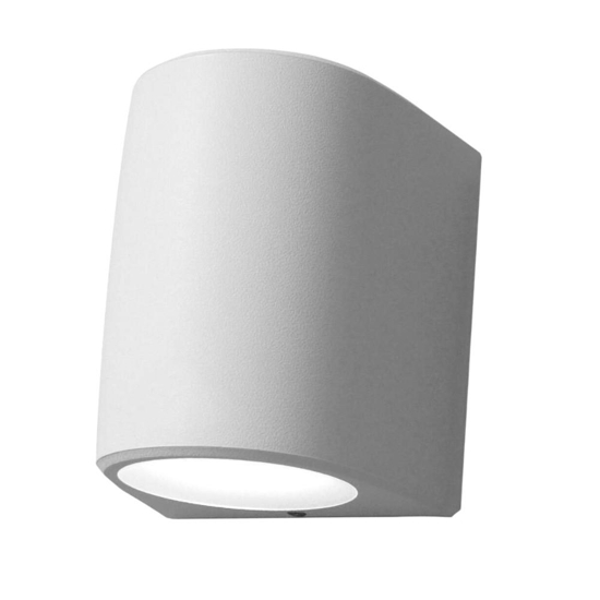 Top light applique da esterno aosta bianca bi emissione ip55