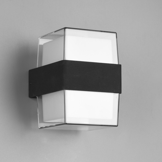 Applique antracite da esterno moderna 9w 3000k
