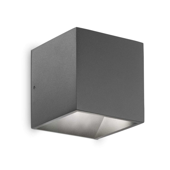 Rubik ap 3000k ideal lux applique da esterno antracite ip54 led 8,5w