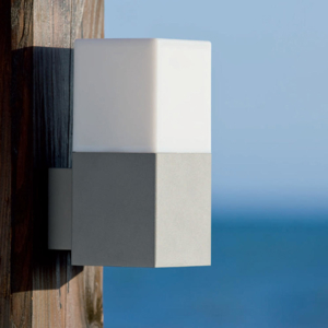 Applique da esterno grigio alluminio moderna led 7w 4000k ip65