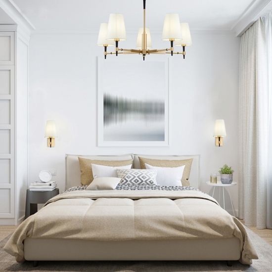 Maytoni zaragoza lampadario per camera da letto 5 luci