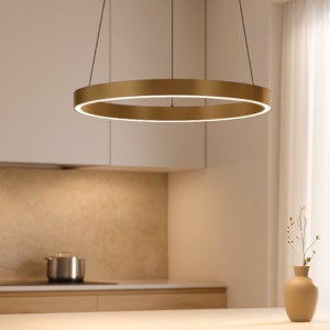 Maytoni rim lampadario per cucina moderna circolare led 3000k