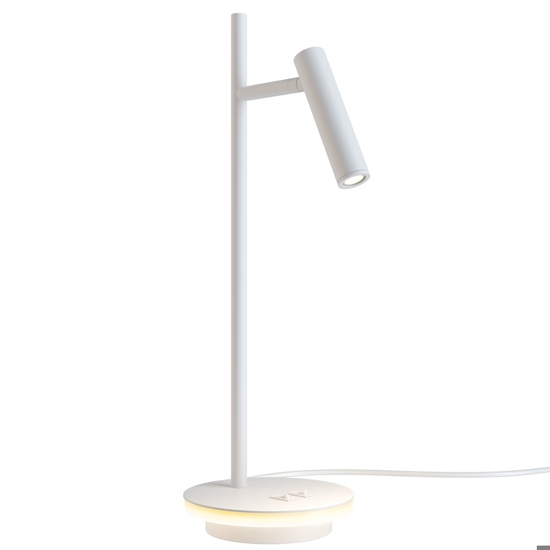Maytoni estudo lampada da tavolo bianca moderna led 3000k