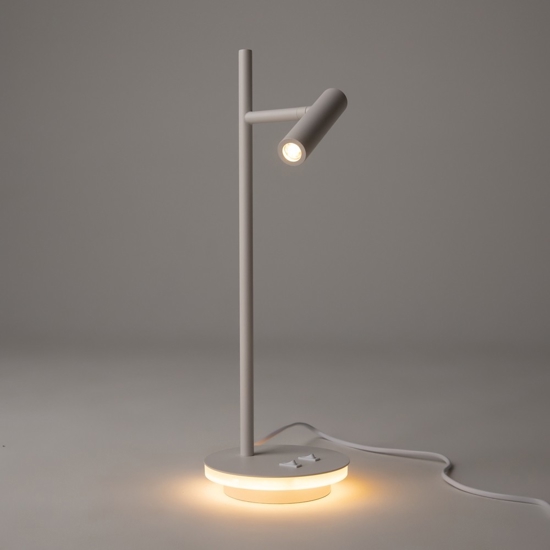 Maytoni estudo lampada da tavolo bianca moderna led 3000k