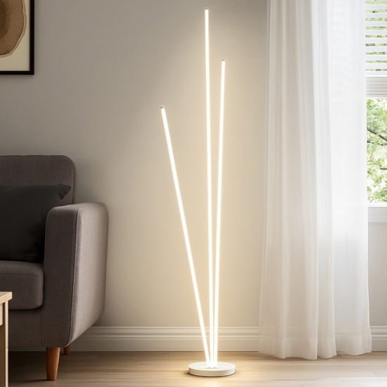Lampada da terra design moderno bianca led 300ok orientabile
