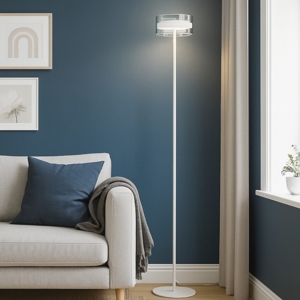 Perenz aere lampada da terra moderna bianco opaco led 20w 3000k