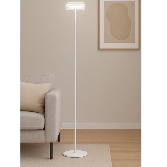 Perenz aere lampada da terra moderna bianco opaco led 20w 3000k