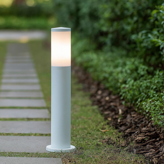 Lampione bianco da giardino moderno 50cm ip65