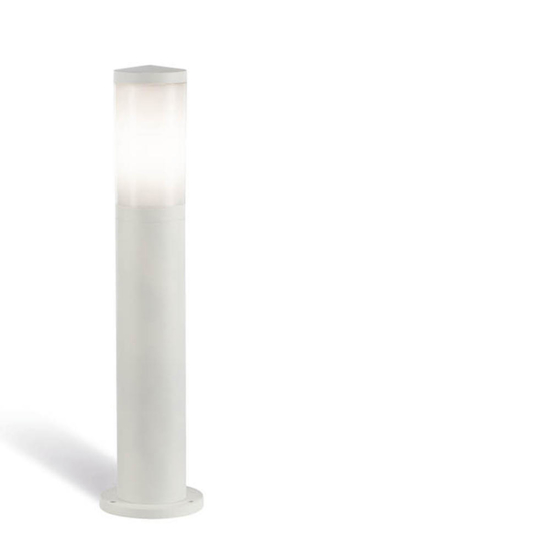 Lampione bianco da giardino moderno 50cm ip65