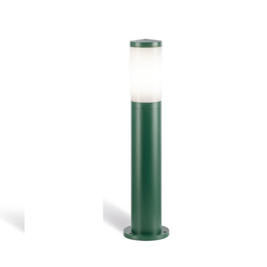 Lampione moderno da giardino paletto verde muschio ip65