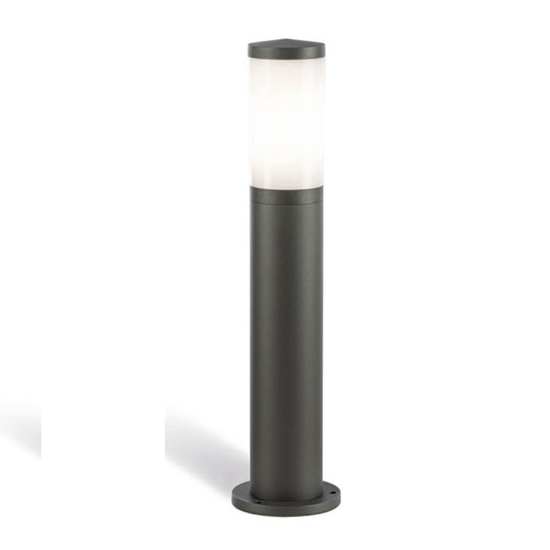Lampione basso da giardino moderno grafite 50cm ip65