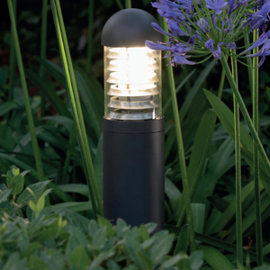 Lampione da giardino design moderno grafite 75cm ip44