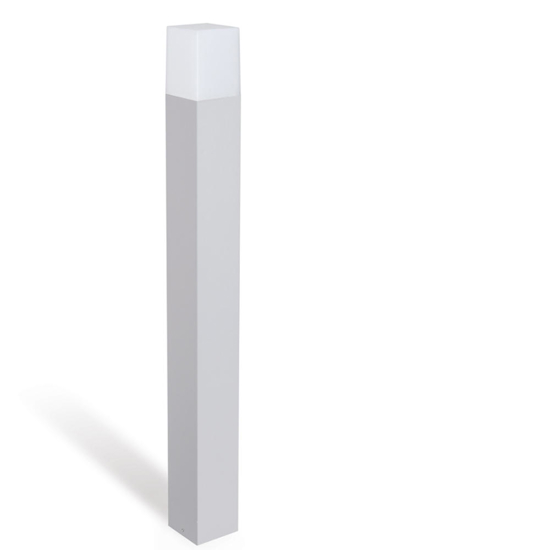 Lampione da esterno giardino design moderno grigio led 4000k ip54