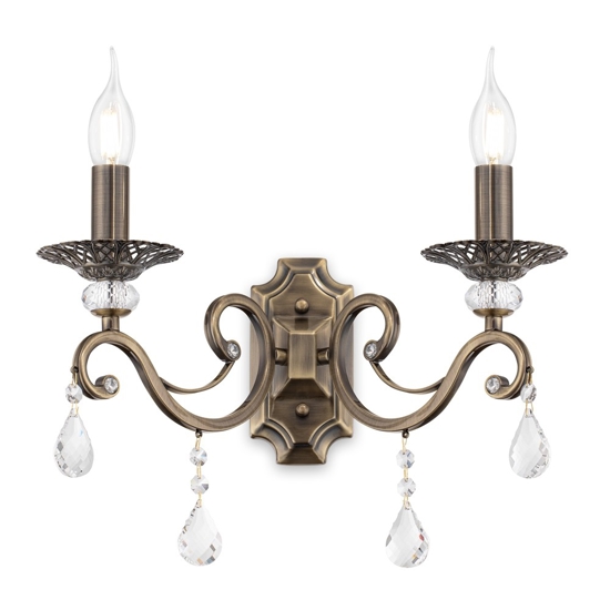 Maytoni grace applique da parete effetto ferro battuto
