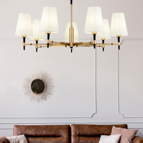 Maytoni zaragoza lampadario moderno per salotto 7 luci