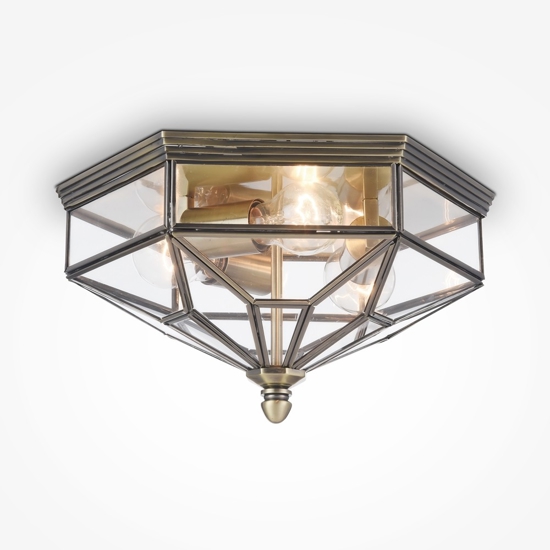 Maytoni zeil plafoniera moderna in vetro con 3 luci