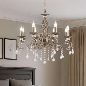 Maytoni grace lampadario 8 luci per camera da letto