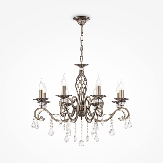 Maytoni grace lampadario 8 luci per camera da letto
