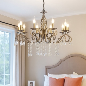 Maytoni grace lampadario per camera da letto con pendenti