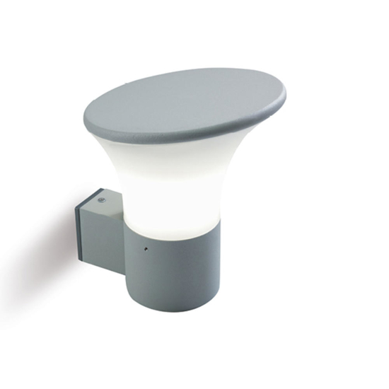 Applique da esterno balcone moderna grigia ip44