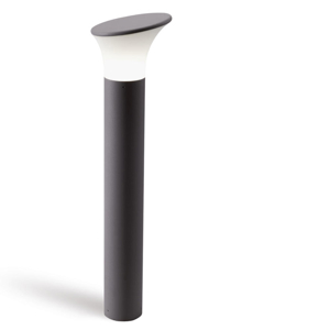 Lampione da giardino moderno paletto grafite 70cm ip44