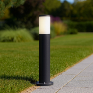 Lampione nero da giardino moderno 55cm ip65