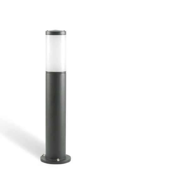 Lampione nero da giardino moderno 55cm ip65