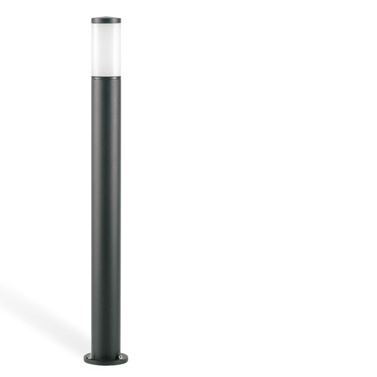 Lampione moderndo da giardino paletto nero 100cm ip65