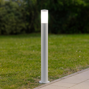 Lampione bianco da giardino moderno paletto 80cm ip65