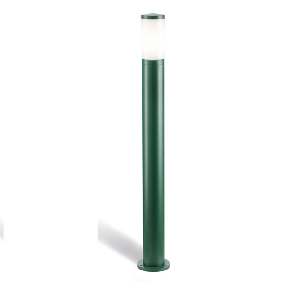 Lampione per esterno verde muschio moderno 80cm pi65
