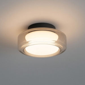 Topico pl d35 ideal lux plafoniera tonda moderna vetro led 3000k