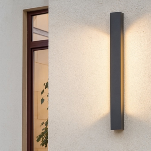 Applique per esterno antracite 12w 3000k rettangolare fp