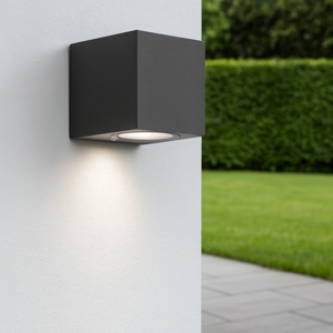 Applique per esterno mono emissione isyluce cubo antracite
