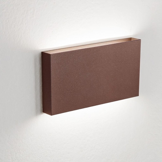 Wally affralux applique da esterno corten 20w 3000k 4000k