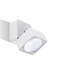 Faretto da esterno quadrato bianco led 7w 0rientabile 3000k ip54