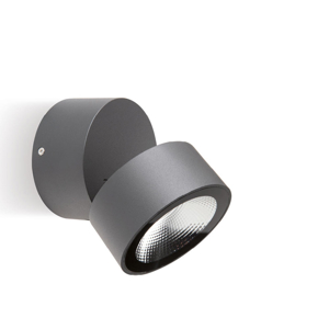 Visualizza i dettagli per Faretto per esterno moderno grafite luce led orientabile 12w 4000k Faretto per esterno moderno grafite luce led orientabile 12w 4000k