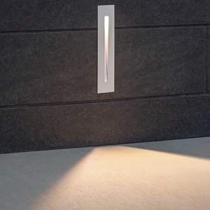 Segnapasso led 3w 3000k bianco da incasso per scala gradini